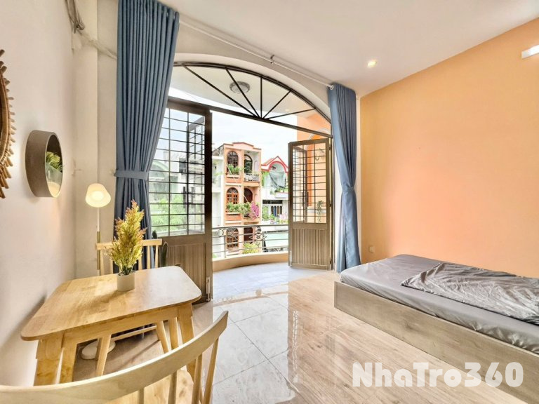 CĂN HỘ MỚI 1PN FULL NỘI THẤT BAN CÔNG THOÁNG 42m2