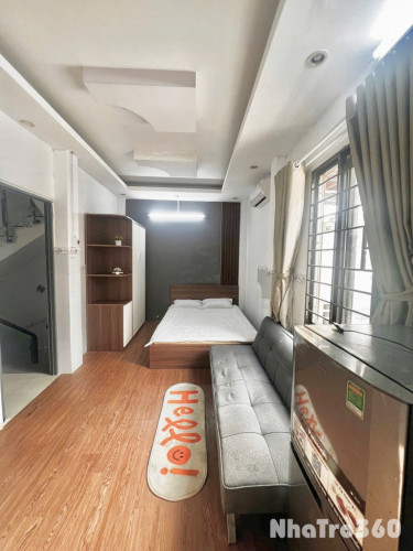 Studio full nội thất ở liền được-cửa sổ trời khong giới hạn người ở