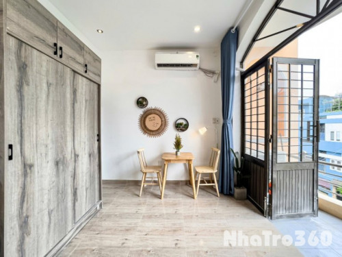 CĂN HỘ MỚI 1PN FULL NỘI THẤT BAN CÔNG THOÁNG 42m2