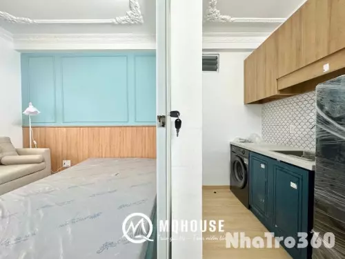 Cho thuê căn hộ 1PN ban công gần chợ Bàn Chờ, chợ Hồ Thị Kỷ, vòng xoay Lý Thái Tổ, ngã sáu Cộng Hòa