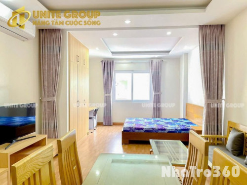 Cho thuê căn hộ Studio 35m2 - ngay cầu Calmette, cầu Khánh Hội, ĐH Luật, ĐH Nguyễn Tất Thành,...