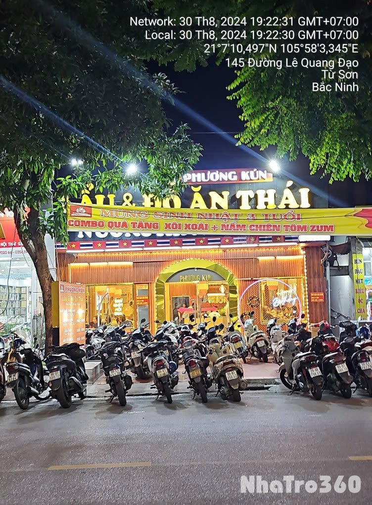 CẦN NHƯỢNG LẠI MẶT BẰNG KINH DOANH MẶT ĐƯỜNG LÊ QUANG ĐẠO - KHU TẬP TRUNG ĂN UỐNG NHẤT TỪ SƠN - BẮC NINH