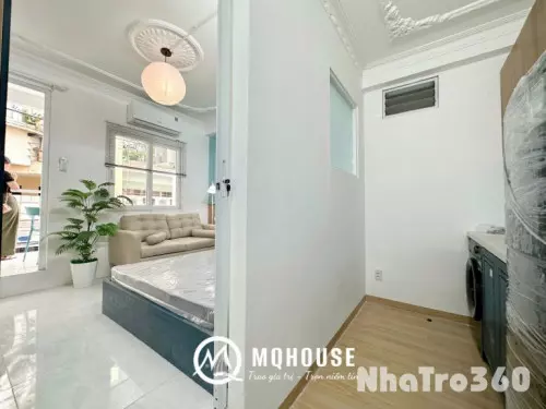 Cho thuê căn hộ 1PN ban công gần chợ Bàn Chờ, chợ Hồ Thị Kỷ, vòng xoay Lý Thái Tổ, ngã sáu Cộng Hòa