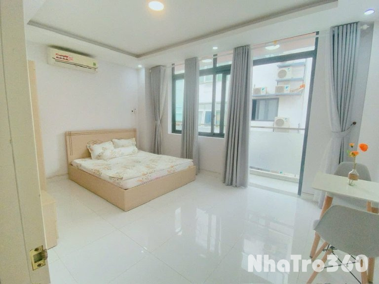 1pn ban công full nội thất gần ngã tư bảy hiên