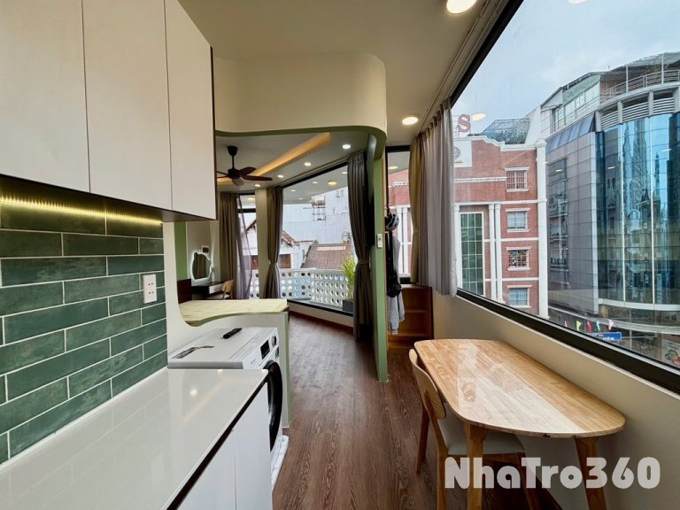 CĂN HỘ 1PN FULL NỘI THẤT - BAN CÔNG MÁY GIẶT-QTB