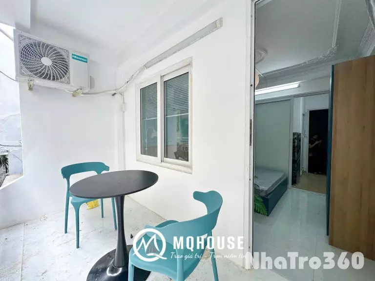 Cho thuê căn hộ 1PN ban công gần chợ Bàn Chờ, chợ Hồ Thị Kỷ, vòng xoay Lý Thái Tổ, ngã sáu Cộng Hòa