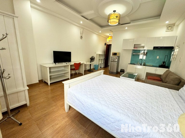 Cho thuê căn hộ Studio Cửa sổ thoáng Q1 gần Bộ Công An, Nowzone, cầu Nguyễn Văn Cừ