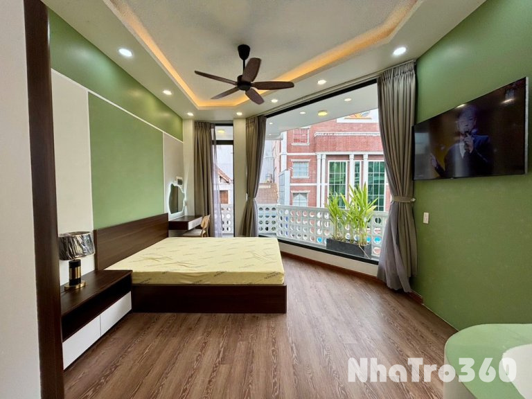 CĂN HỘ 1PN FULL NỘI THẤT - BAN CÔNG MÁY GIẶT-QTB