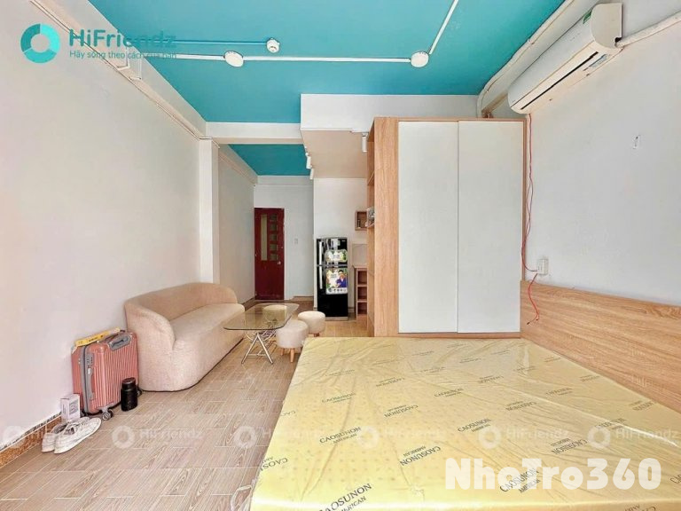 Cho thuê căn Studio ban công, máy giặt riêng Q8 - gần cầu Chà Và, bến xe quận 8, chợ Xóm Củi, cầu Tạ Quang Bửu...