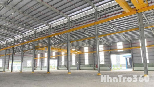 Cho thuê 6.000m² nhà xưởng ngoài kcn – bầu bàng, bình dương  pccc tự động – điện 560 kva – có cầu trục