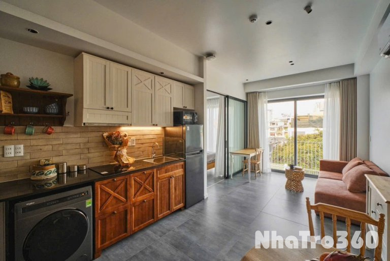 Căn Hộ 1PN Cho Thuê Quận Tân Bình Bancol Giáp Q10