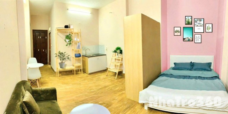 Căn hộ cửa sổ, giá rẻ, full nội thất, ngay Tôn đản