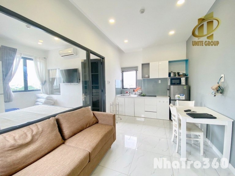 Căn hộ tách bếp ngay cầu Nguyễn Cừ, Full nội thất