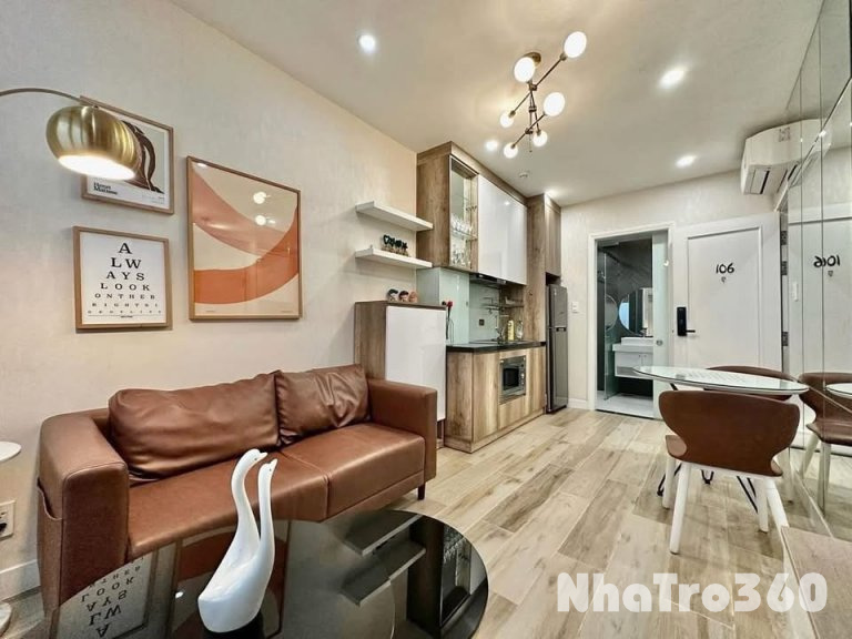 CHO THUÊ PHÒNG STUDIO FULL NỘI THẤT NGAY ETOWN,QTB