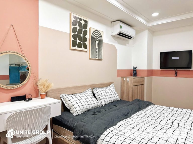 Cho Thuê Căn Hộ 1 Phòng Ngủ Full Nội Thất Gần Công Trường Dân Chủ