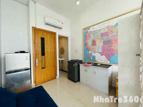 🏠Cho thuê căn hộ Studio Ban công, Máy giặt riêng Q10 gần Vạn Hạnh Mall, Cư Xá Bắc Hải, ĐH Huflit