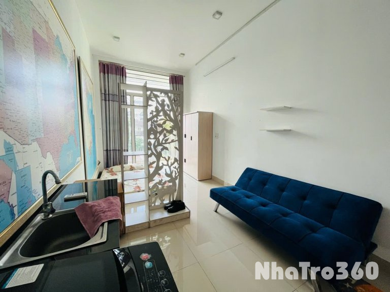 🏠Cho thuê căn hộ Studio Ban công, Máy giặt riêng Q10 gần Vạn Hạnh Mall, Cư Xá Bắc Hải, ĐH Huflit