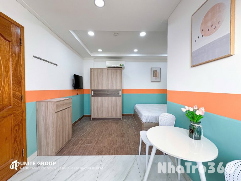 Cho thuê căn hộ Q10, mới 100% || ngay Cách Mạng Tháng 8 || gần Công Viên Lê Thị Riêng, Vòng xoay Dân chủ, Toà nhà Viettel