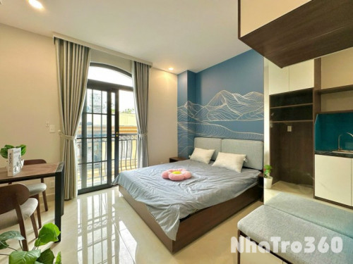 Cho thuê căn Studio bancol Full nội thất ngay khu sân bay