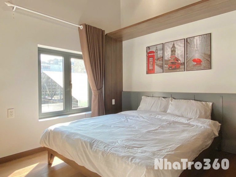Cho thuê căn hộ duplex ban công full nội thất