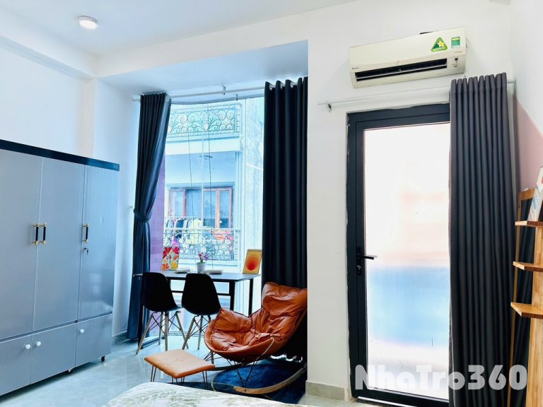 Cho thuê studio 30m2 ban công quận 8
