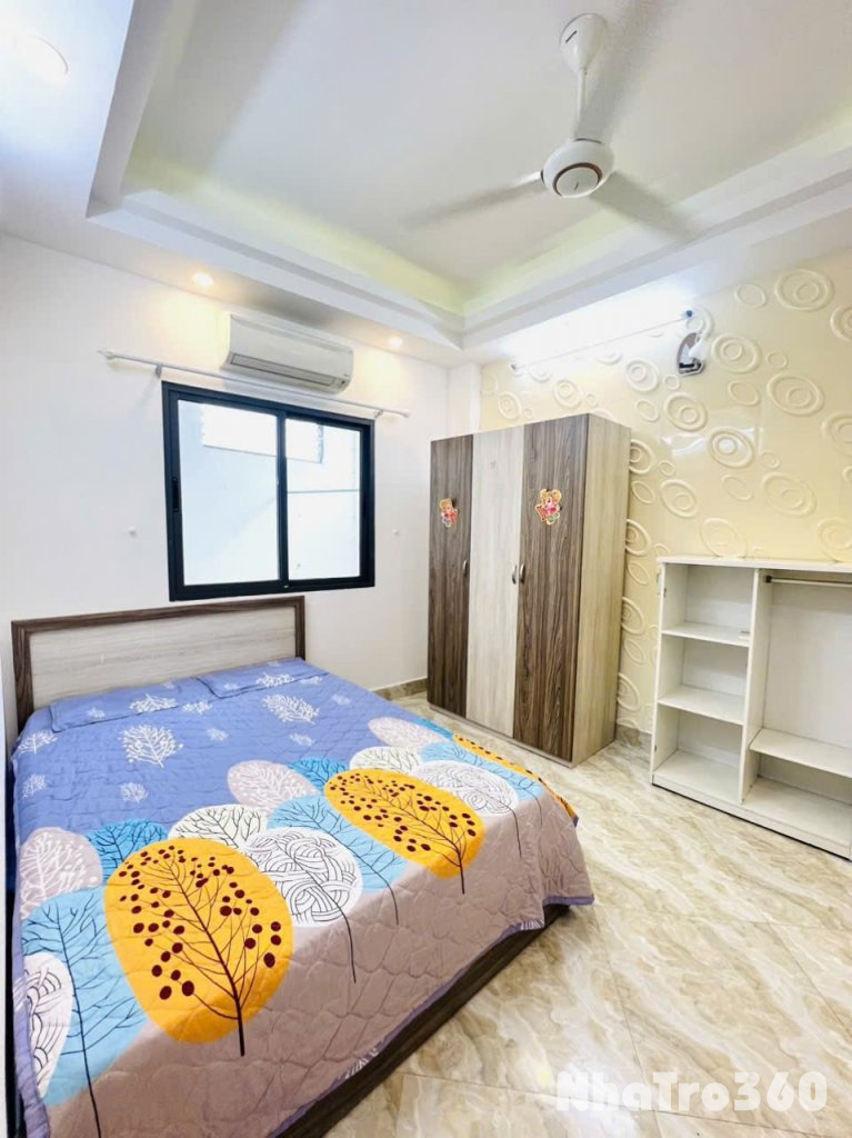 Căn hộ Studio cửa sổ lớn - Full nội thất, thang máy gần ĐH Tài Chính Marketing