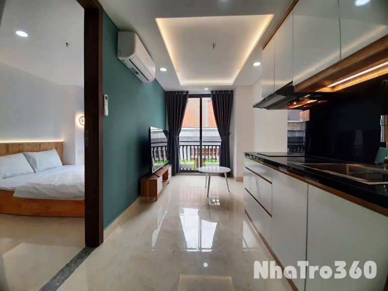 Cho thuê căn hộ 1PN, ban công, Q3 || ngay Trường Sa || gần Ga Sài Gòn, Vòng xoay Dân Chủ, Coopmart