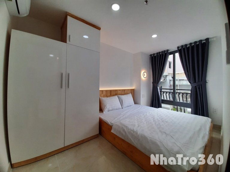 Cho thuê căn hộ 1PN, ban công, Q3 || ngay Trường Sa || gần Ga Sài Gòn, Vòng xoay Dân Chủ, Coopmart