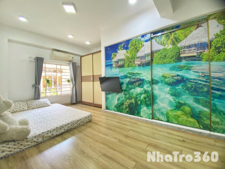 Cho thuê căn hộ cửa sổ, Q10 || ngay Cách Mạng Tháng 8 || gần Vòng Xoay Dân Chủ, Toà Nhà Viettel, chợ Hoà Hưng