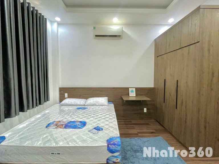 Studio ban công full nội thất gỗ siêu đẹp gần Etown Cộng Hòa quận Tân Bình