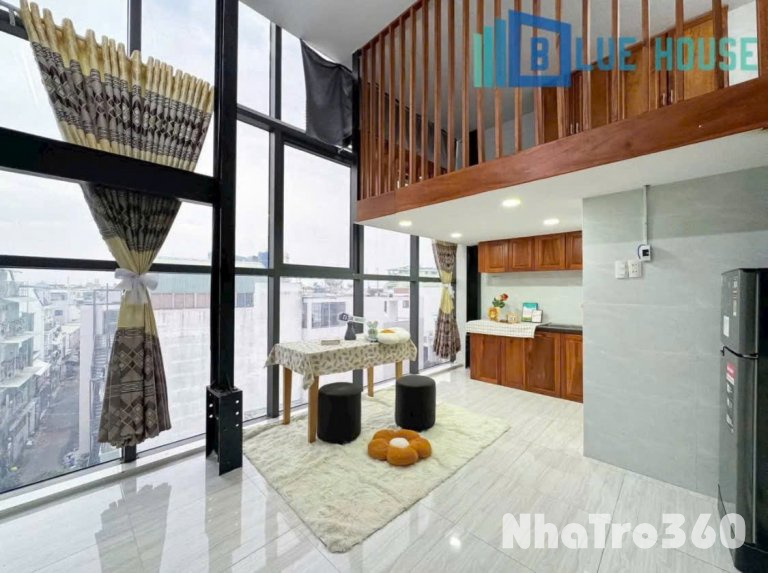 Căn hộ DUPLEX khôgn giới hạn người ở với cửa sổ to full nội thất