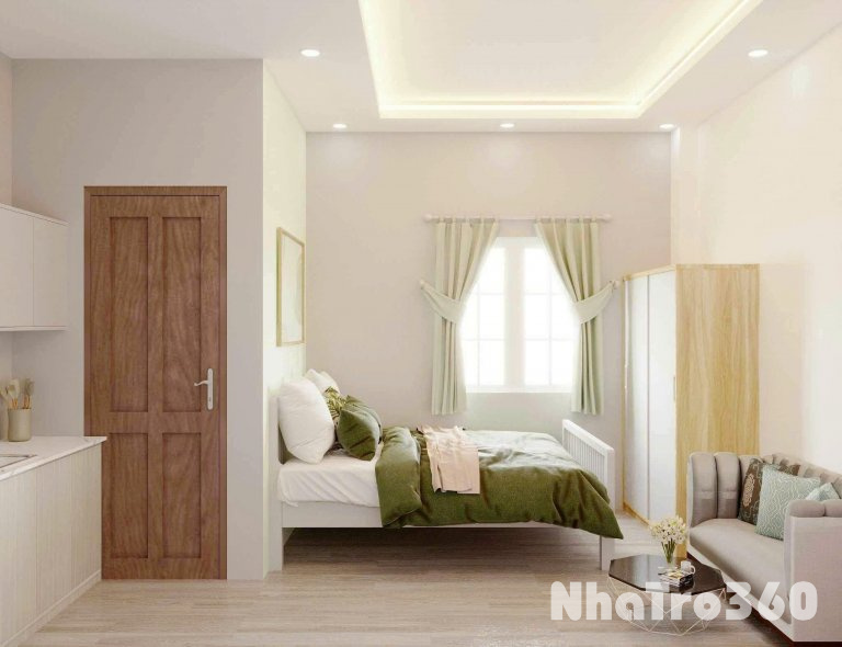 Căn hộ cho thuê ngay trung tâm quận 1, có cửa sổ đón nắng, rỗng rãi thoáng mát