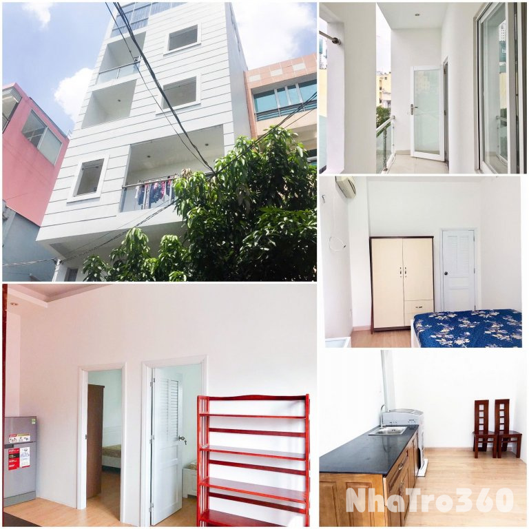 Căn hộ cho thuê ngay trung tâm quận 10, có cửa sổ đón nắng, bancol thoáng mát