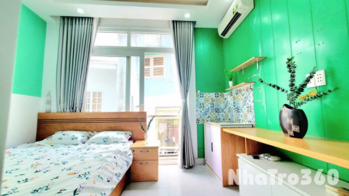 Cho Thuê Căn Hộ 1 Phòng Ngủ Cửa Sổ Lớn Full Nội Thất Gần Chùa Pháp Hoa