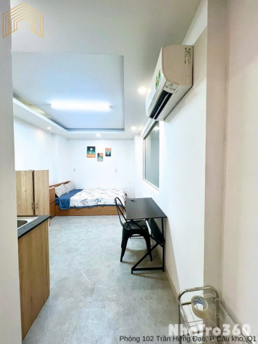 CHO THUÊ CĂN HỘ CỬA SỔ FULL NỘI THẤT QUẬN 1 GẦN CẦU NGUYỄN VĂN CỪ