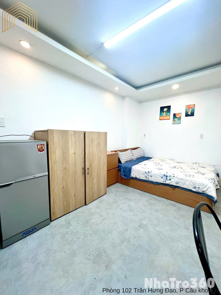 CHO THUÊ CĂN HỘ CỬA SỔ FULL NỘI THẤT QUẬN 1 GẦN CẦU NGUYỄN VĂN CỪ