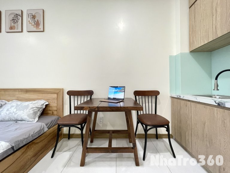 CĂN HỘ STUDIO CỬA SỔ FULL NỘI THẤT QUẬN 3 GẦN CẦU CÔNG LÝ