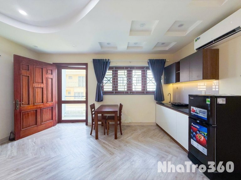 Căn studio full nội thất ban công KDC Trung Sơn