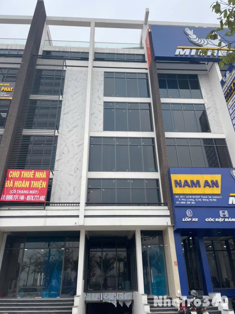 Cho thuê nhà shophouse Thanh Hà, ở đường trục CienCo5 ,khu đô thị Thanh Hà,phường Phú Lương,quận Hà Đông