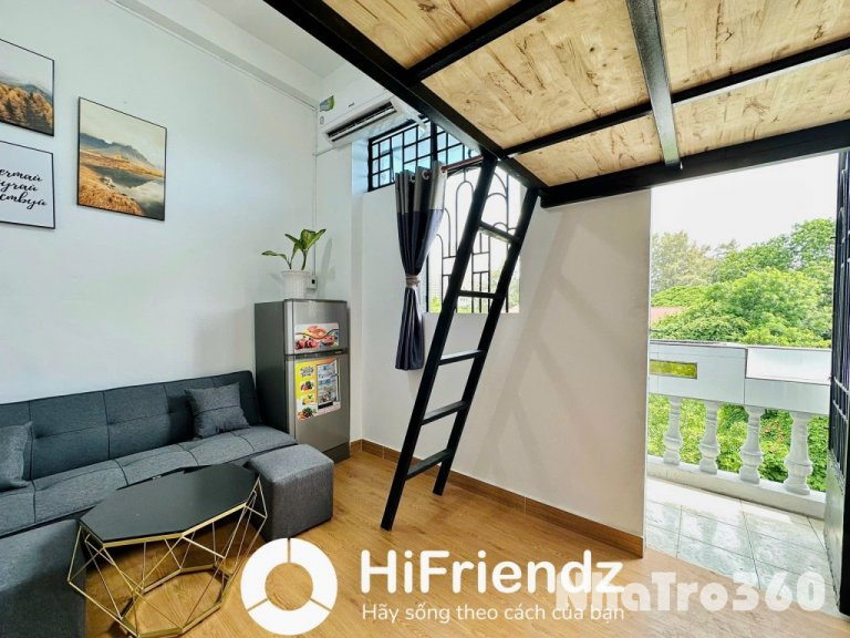 Phòng full nội thata, ban công, gác