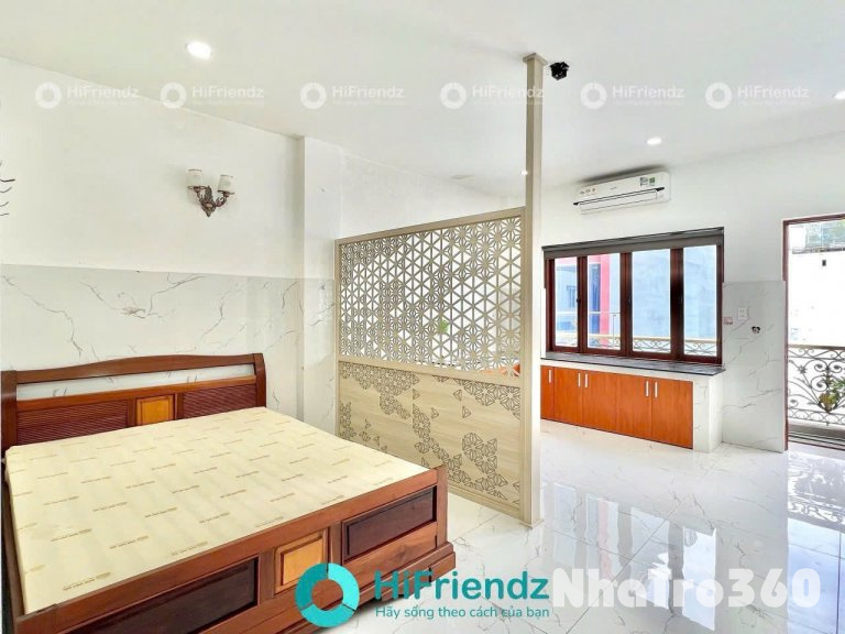 Cho thuê căn hộ Studio Ban công Q8 gần cầu Nguyễn Văn Cừ, chợ Rạch Ông