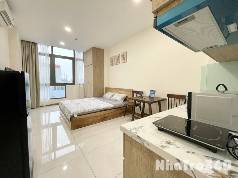 CĂN HỘ STUDIO CỬA SỔ FULL NỘI THẤT QUẬN 3 GẦN CẦU CÔNG LÝ