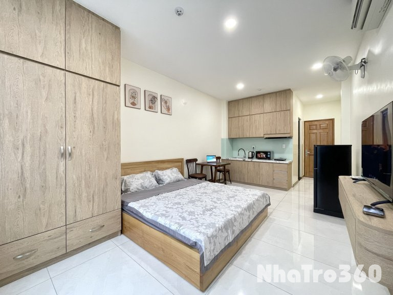 CĂN HỘ STUDIO CỬA SỔ FULL NỘI THẤT QUẬN 3 GẦN CẦU CÔNG LÝ