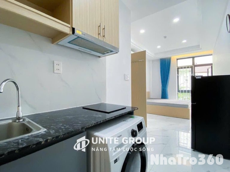STUDIO bancon full nội thất ( máy giặt riêng ) gần ĐH Tôn Đức Thắng