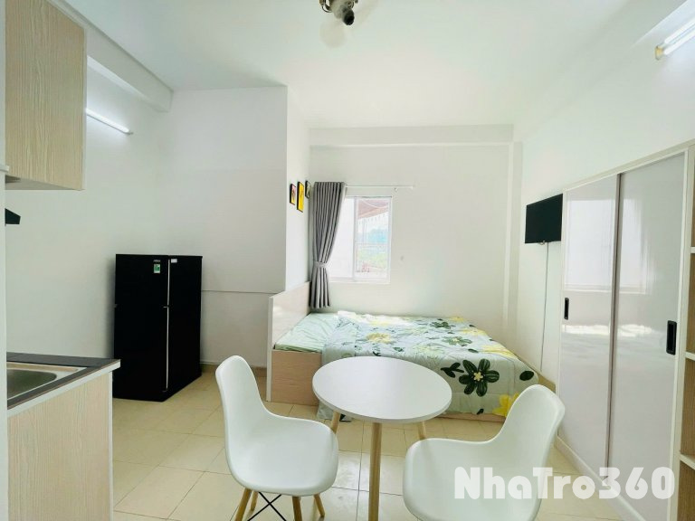 Cho thuê căn hộ Studio Cửa sổ trời, Máy giặt riêng Q10 gần nhà hát Hoà Bình