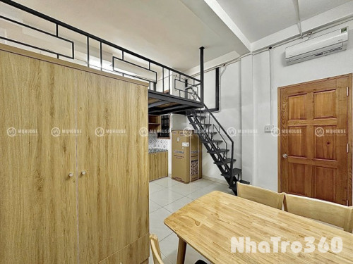 Duplex mới xây trống sẵn, gác to, cửa sổ thoáng ngay đường Ba Vân