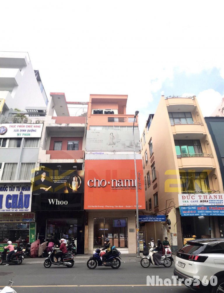 Cho thuê Góc 222 Hai Bà Trưng, Đakao, Quận 1- Diện tích: 4,5m x 15m_giá 100 Triệu