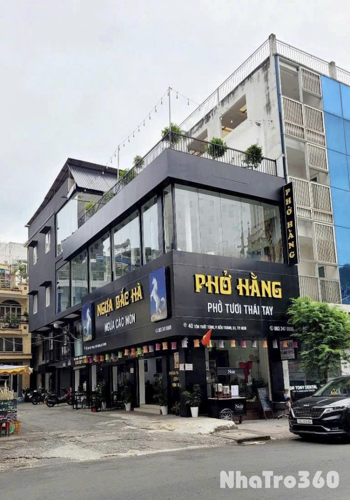 CHO THUÊ CĂN GÓC 2 MẶT TIỀN 40 TÔN THẤT TÙNG,  PHƯỜNG BẾN THÀNH , QUẬN 1