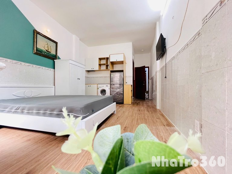 🏠Cho thuê căn hộ Studio Ban công, Máy giặt riêng Quận 10 gần Vạn Hạnh Mall, ĐH Huflit