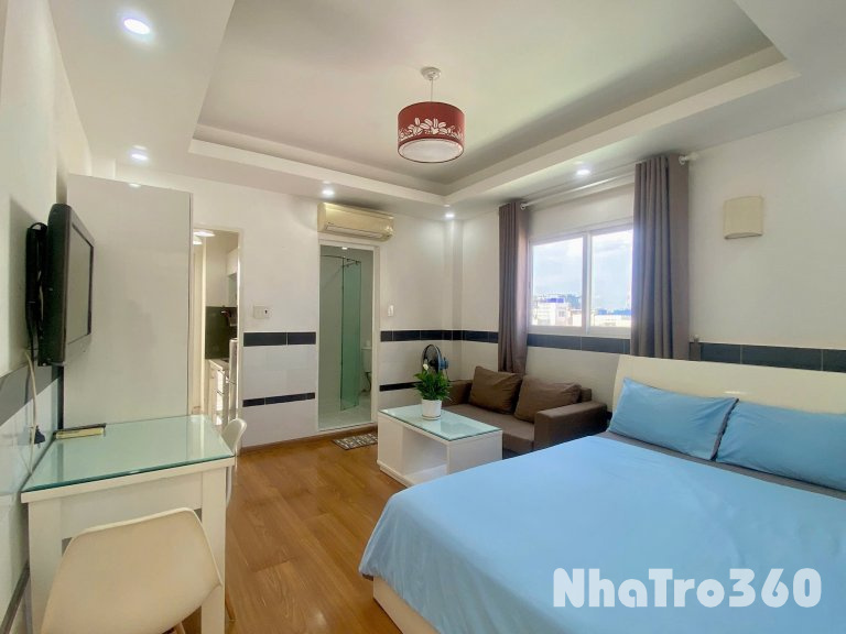 Căn hộ cho thuê ngay trung tâm quận 8, Full nội thất, có bancol thoáng mát